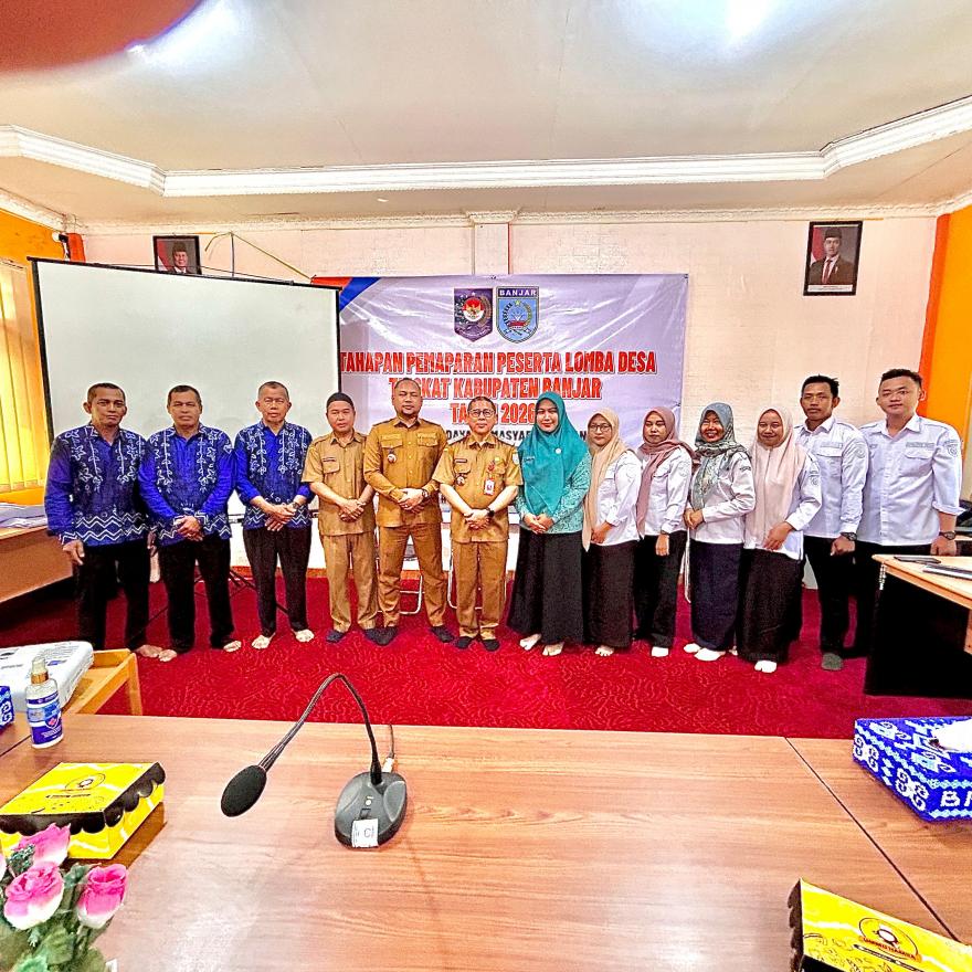 PEMDES BAWAHAN SEBERANG IKUTI LOMBA DESA TINGKAT KABUPATEN BANJAR